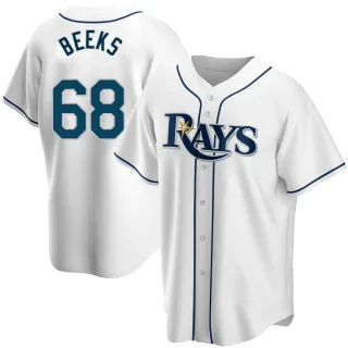 Replica Tampa Bay Rays Jalen Beeks Road Jersey - Gray